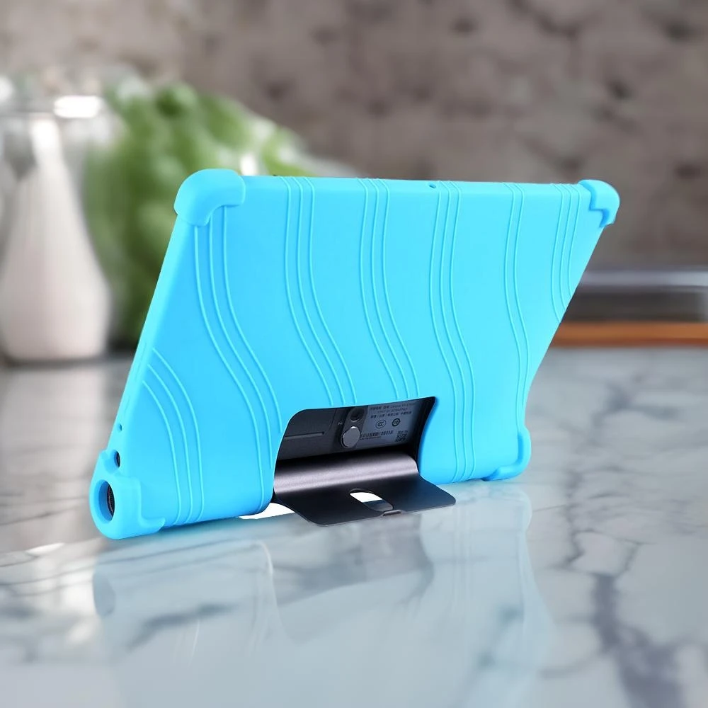 Etui na Tablet Lenovo Yoga Tab5 YT-X705 bezpieczne odporne na wstrząsy silikonowe etui na stojak