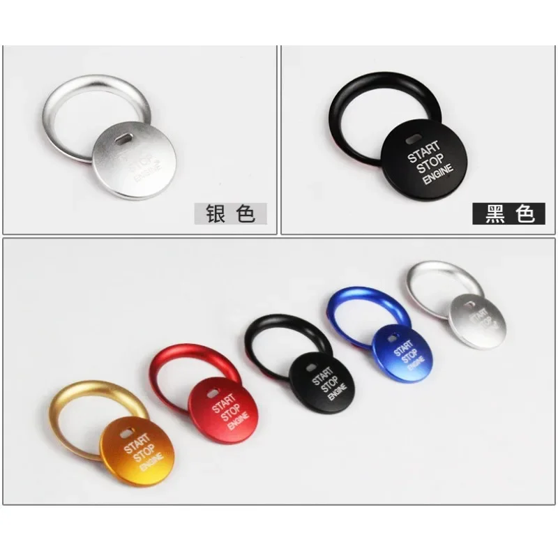 For Mazda CX5 CX3 CX4 CX-3 3 6 Axela Atenza Car Ignition Key Ring Cover Sticker Engine Start Stop Switch Button Trim Accessories