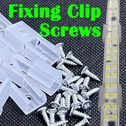 Led Neon Fix Clips Connector High Quality Plastic Accessories With Screws Buckle For 220V COB 2835 Strip Light Fixing on Wall