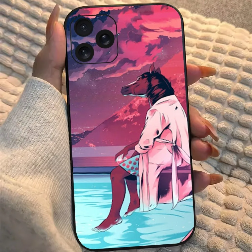 B-BoJack H-HorsemanSเคสโทรศัพท์สําหรับiPhone 8 11 12 13 14 15 Mini X XR XS PRO MAX Plus Shell