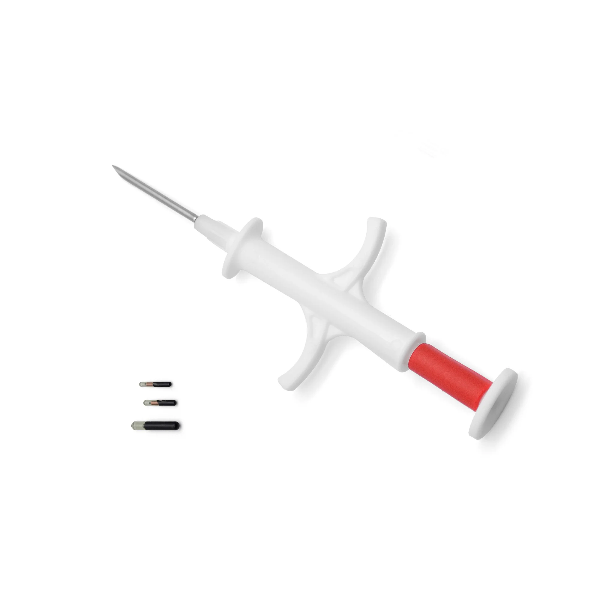 

100 шт. микрочипов для животных 134,2 кГц FDX-B, международный стандарт, идентификационный чип для домашних животных с шприцем для микрочипирования собак