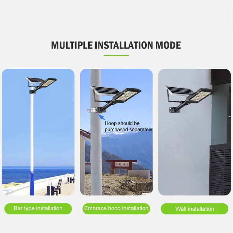 Aluminium Waterproof Ip66 Outdoor Wall Mount 50w 80w 100w 150w 200w 300w Solar Garden LED Light 4