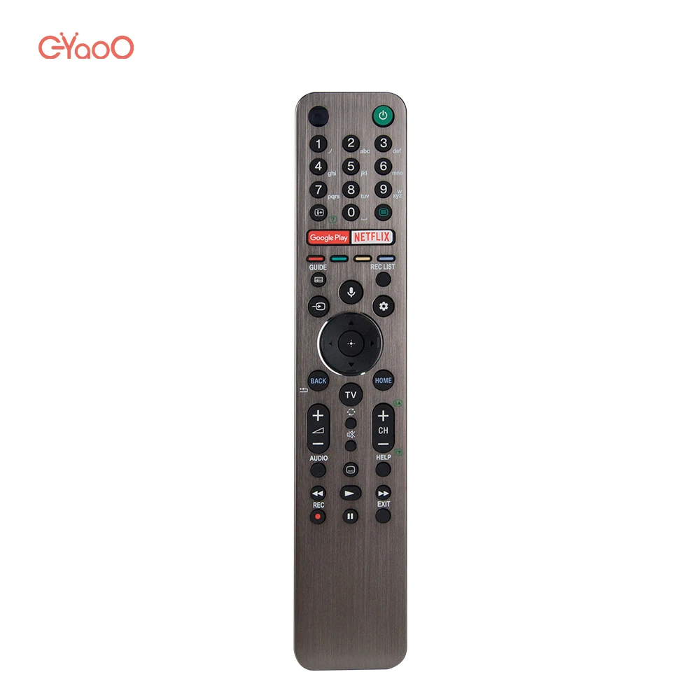 Podświetlenie Voice pilot do telewizora RMF-TX611E zamiennik dla Sony 4K HDTV RMF-TX600U KD-55XH9505 KD-75XH9505 RMF-TX621E ze stopu Aluminium