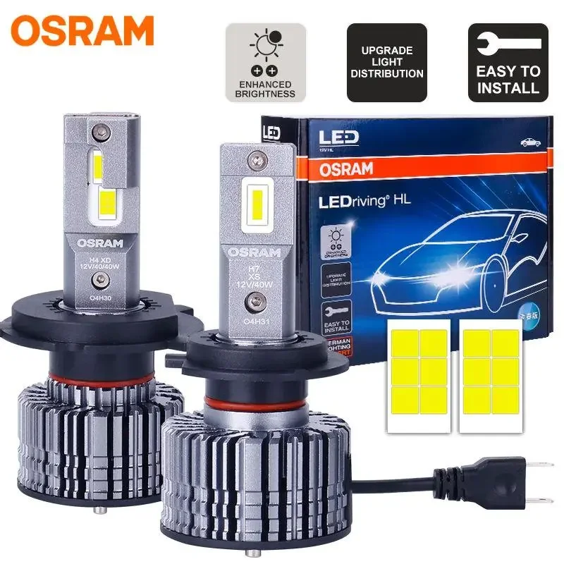 OSRAM YSZ LEDriving HL H7 H4 LED Car Headlight H1 H8 H11 9005/06 HB3 HB4 HIR2 9012 12V 6000K Super Bright White Lamps Auto Bulb