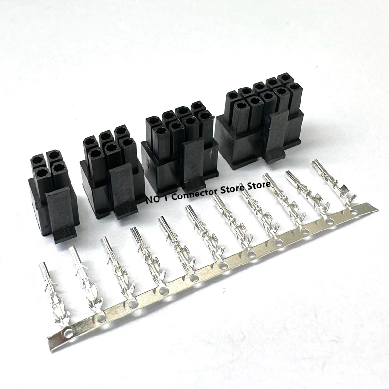 10PCS MX3.0 3.0mm Pitch Micro-Fit 3.0 Connector Housing 2*1/2/3/4/5/6/7/8/9/10/11/12Pin Mini 5557 Male Shell 43025