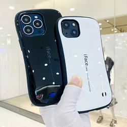iFace Case For iPhone 16 Pro Max 15 14 Plus 12 11 13 Pro Classic Smooth Glossy Armor Shockproof Luxury Hard Plastic Back Cover