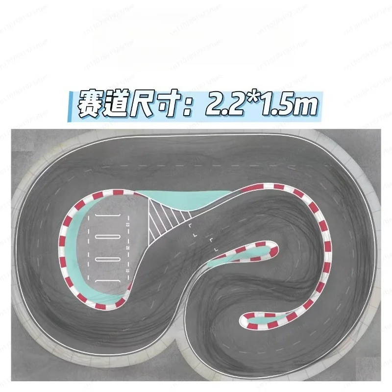Pro Grade Simulated Drift Track Map – High Grip Racing Carpet Mat for RC Drift Cars view 3