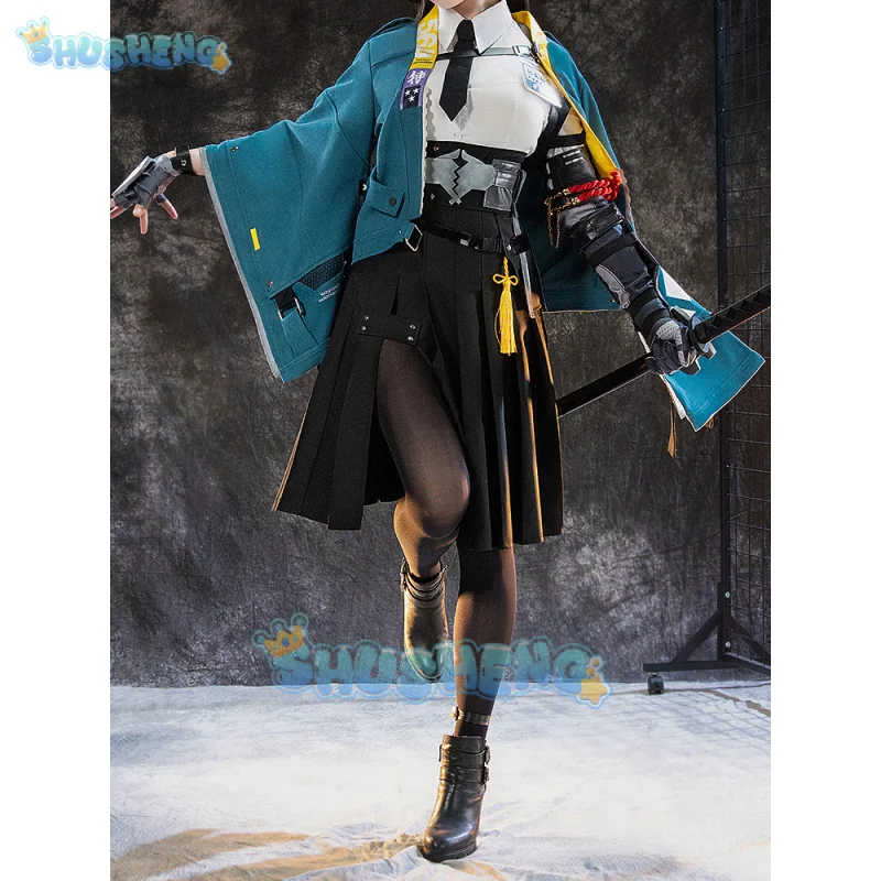 Hoshimi Miyabi Cosplay Anime Costume Game Zenless Zone Zero Section 6 Miyabi Wig Lovely Uniform Skirt Woman Kawaii Carnival Suit