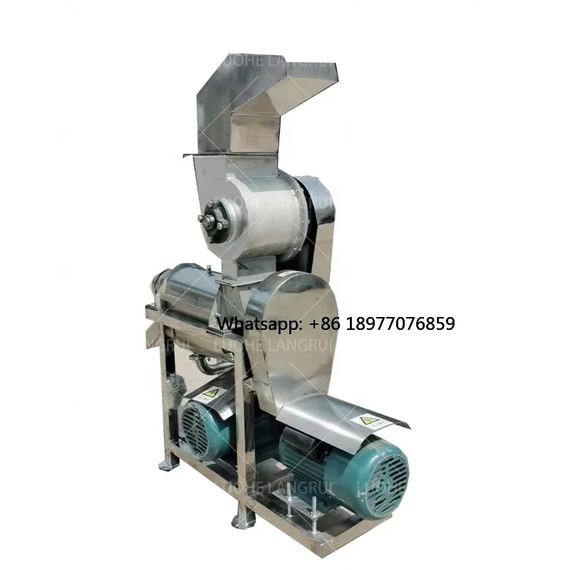China Industrial Large-scale Fruit Spiral Juicer, Spinach And Celery Residue Juice Separator, Grape Stemming Crushing Juic