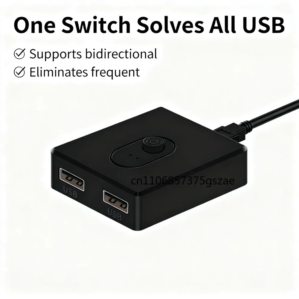 USB 3.0 KVM Switch 1x2/2x1 USB Hub Bidirectional Switcher USB3.0 Extender Shared Controller for PC Keyboard Mouse Printer