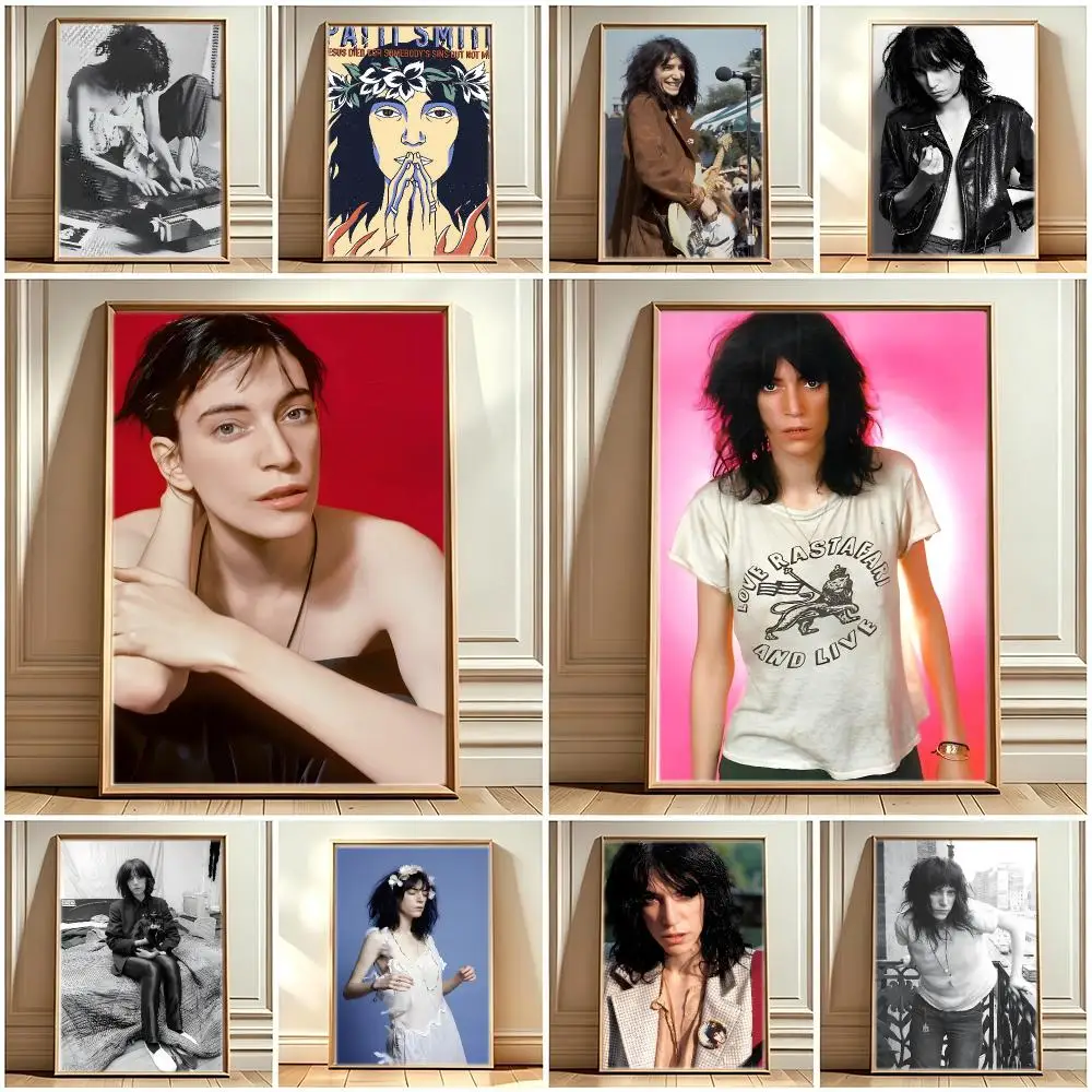 Godmother of Punk P-Patti Smith Poster Print Painting Home Decor for Bedroom Living Room Hallway