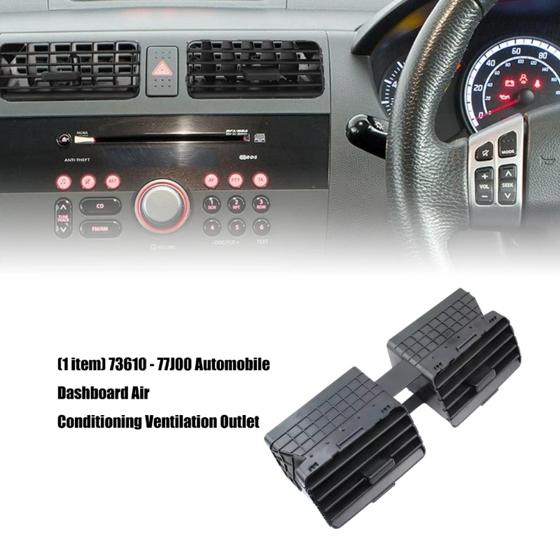 

A2UC Exact Fit AC Vent Outlet Accuracy Engineered Dashboard Vent for Car 2004 to 2010 Models Improves Cabin Flows