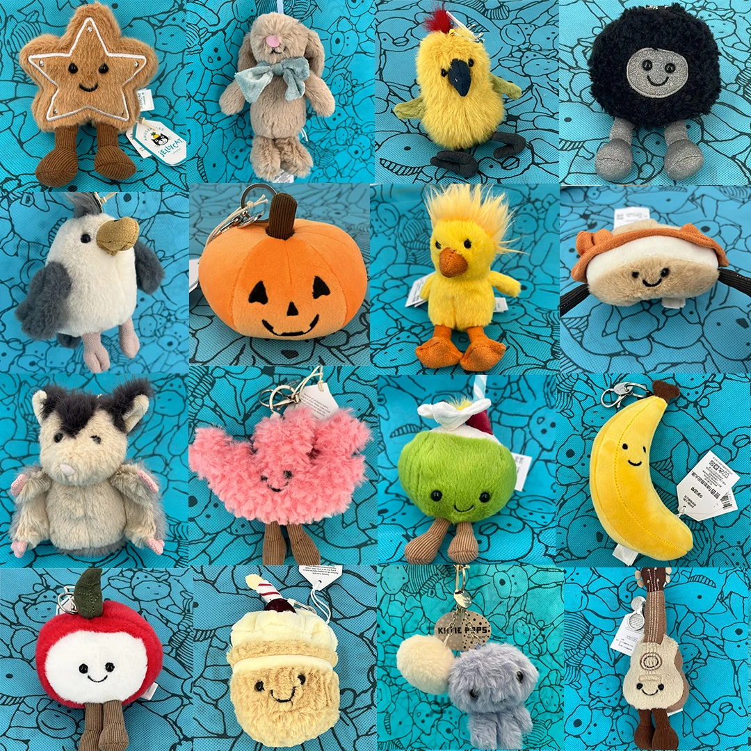 Tagged UK New Tea Bag Marshmallows Cherry, Peanut Cartoon Doll Cat Interactive Toy Pet Gift 818 Back-to-School Gift Keychain view 6