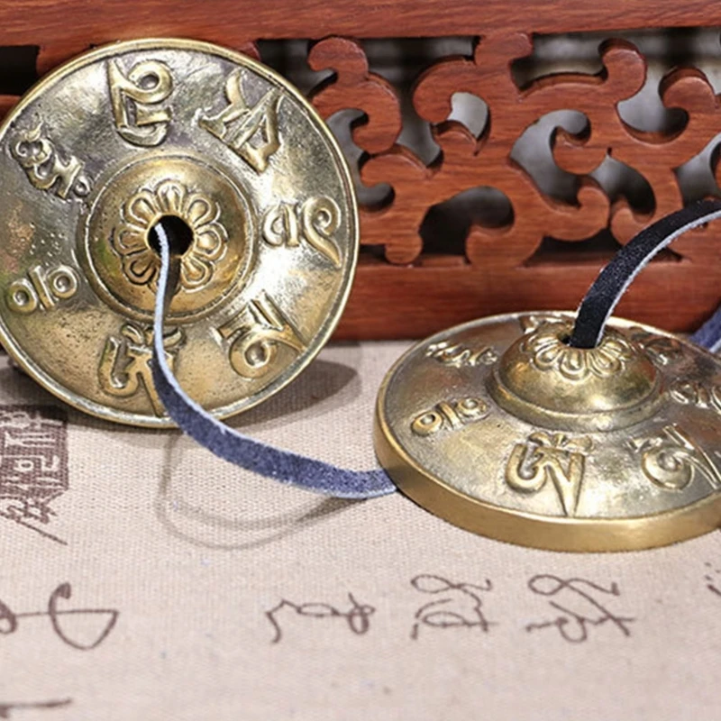 Yoga Cymbal Bells Healing & Mindfulness Meditation Bells Meditation Chime Meditation Cymbal Bells Tibetan Tingsha Cymbal