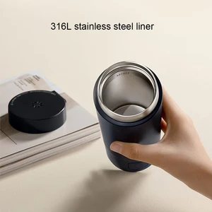 Xiaomi-Jeller Điện di động điện di động, 2 ly, nồi hơi nước nhanh, nhiệt độ thông minh, bị cô lập, di chuyển, mới, 350ml, 2022 12 Điều khoản bán hàng chính là ấm - 1