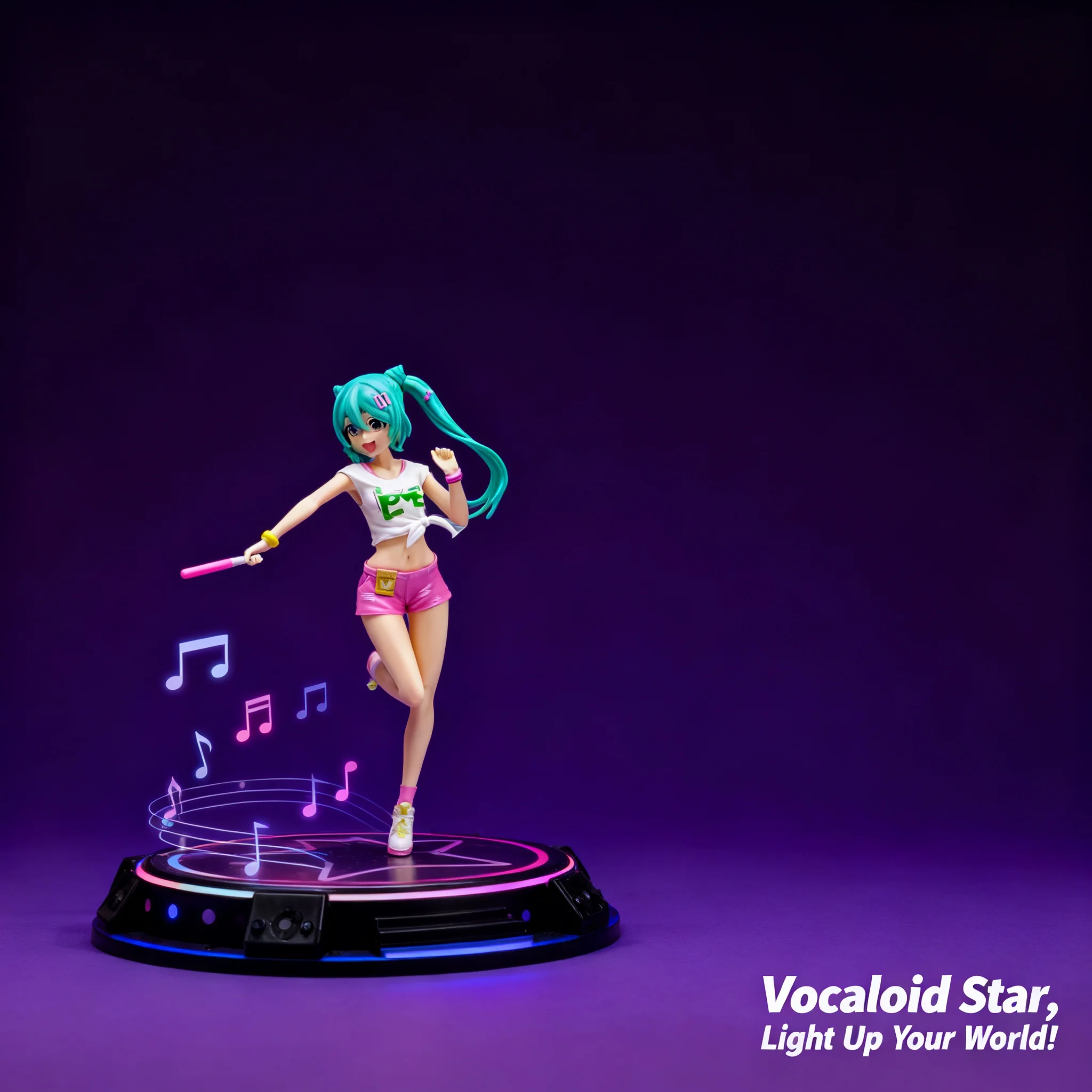 2D Cute Cartoon Girl Doll Anime Hatsune Miku Figure Collectible Model Statue Wholesale Decoration Ornament Gift