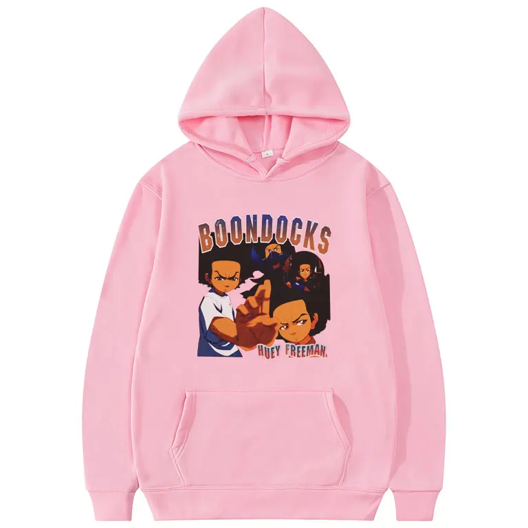 The Boondocks-Sudadera con capucha para hombre y mujer, prenda deportiva masculina de estilo Hip Hop, ropa de calle de talla europea