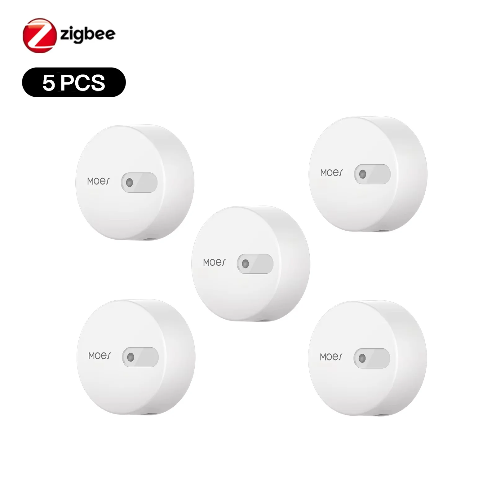 Moes ZigBee Menselijke aanwezigheidssensor Detector Radar Golfdetectiesensor voor huisbeveiliging Tuya Smart Menselijk lichaam bestaat Sensor