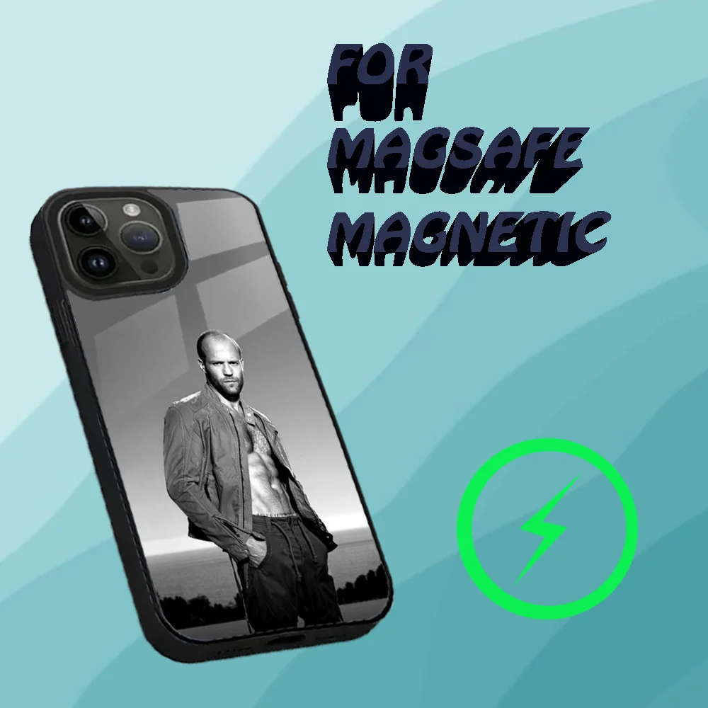 J-Jason-S-Statham- Cool Actor Phone Case For iPhone 15,14,13,12,11,Plus,Pro,Max Mini Magsafe Magnetic Wireless Charging