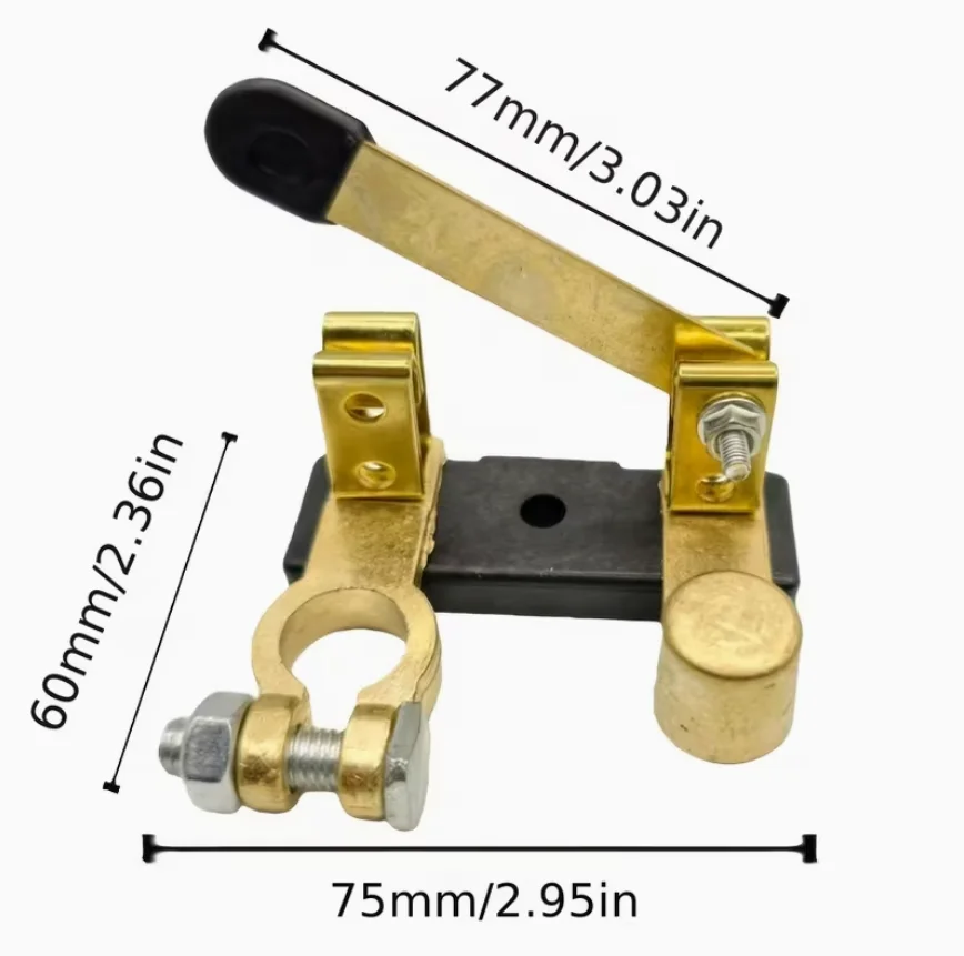 Top Post Knife Blade Master Battery Disconnect Switch - Cut Off Shut Off for Automotive Truck Boat