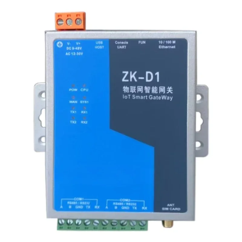 Industrial control system gateway with USB slot and Ethernet PLC programming Production data collection type