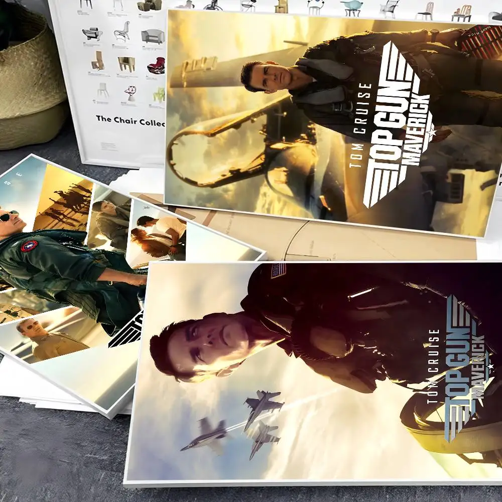 2022 أفضل بندقية: مافريك الفيلم الحديث الفيلم لزجة الملصقات الرجعية كرافت ورقة ملصق DIY بها بنفسك غرفة بار مقهى الجمالية الفن طلاء جدران #5