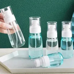 30/60/80ml Travel Sub-bottled Sunscreen Spray Bottle Customized Can Transparent Plastic Bottle For Travel Convenience