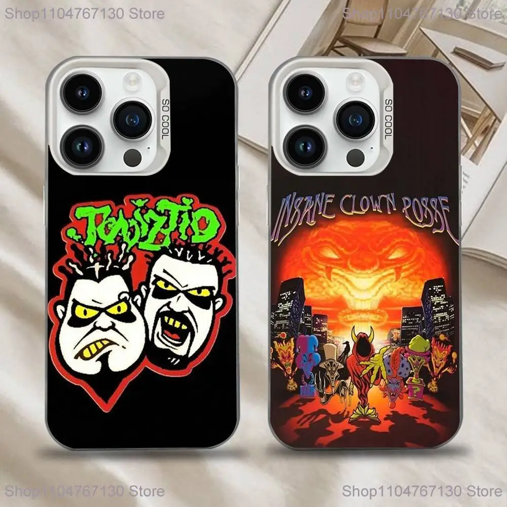 

ICP Insane Clown Phone Case For iPhone 16,15,14,13,12,11,Mini,Pro,SE,MAX White Matte Shockproof Cover