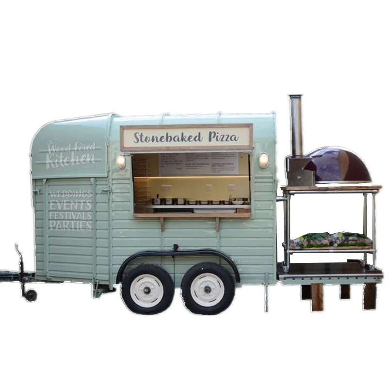 Food Vending Van Catering Trailer Retro Truck Electric Usa Mobile Horse Box Food Trailers For Sale