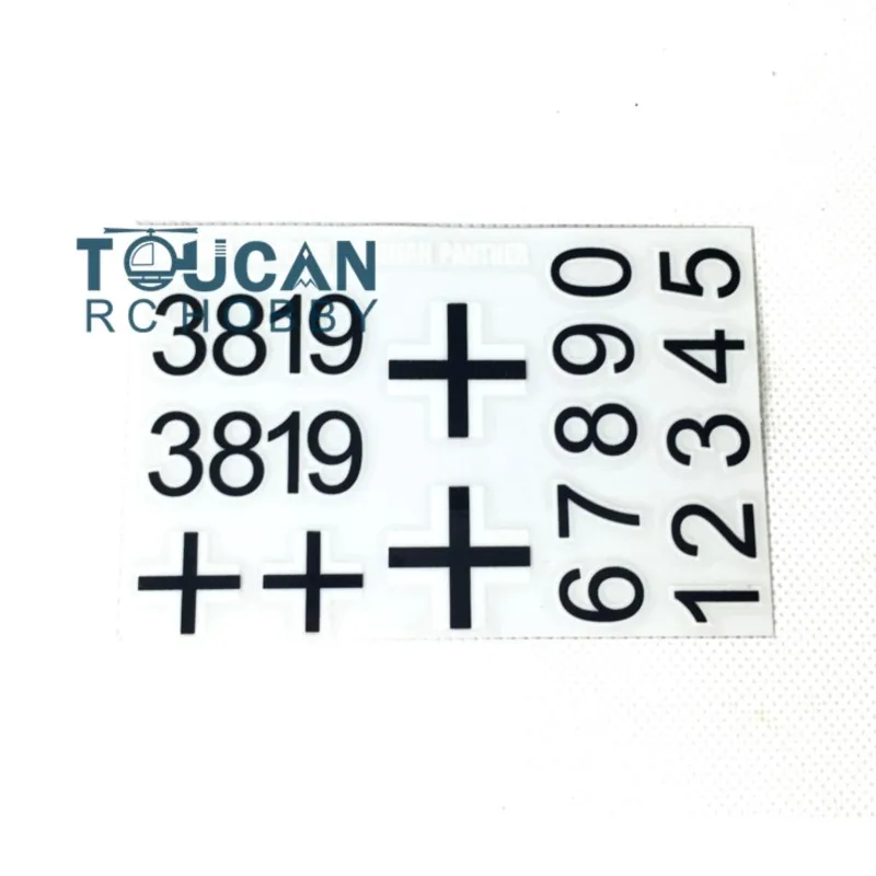 สติ๊กเกอร์ตกแต่งสำหรับรถถังบังคับวิทยุขนาด 1/16 รุ่น Tiger I 3818 M26 Pershing Walker Bulldog Leopard2A6 Sherman T90 M1A2 T72 KV-2 Merkava King Tiger