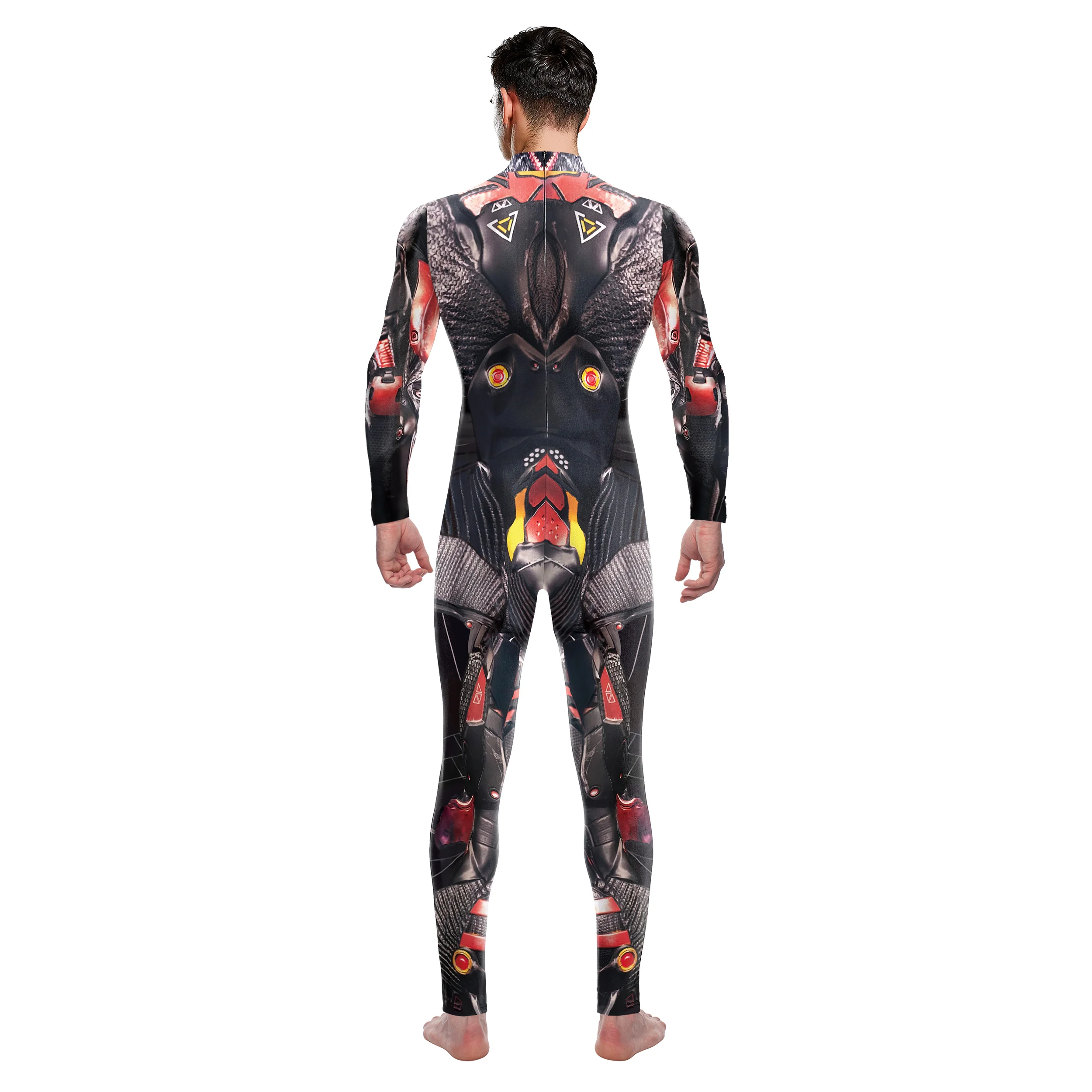 Monos Punk para hombre, trajes de Cosplay de Robot de moda, Halloween, Carnaval, Purim, Catsuits, mono gótico Zentai, ropa de fiesta de vacaciones