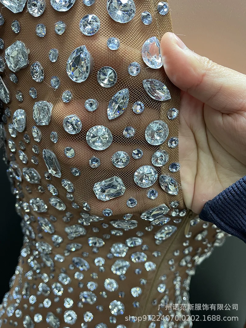 فستان سهرة فاخر لامع ماسي للعشاء شقيقة ملكية جميلة أنيقة بدلة الاجتماع السنوي للسيدات فستان مميز Vestito