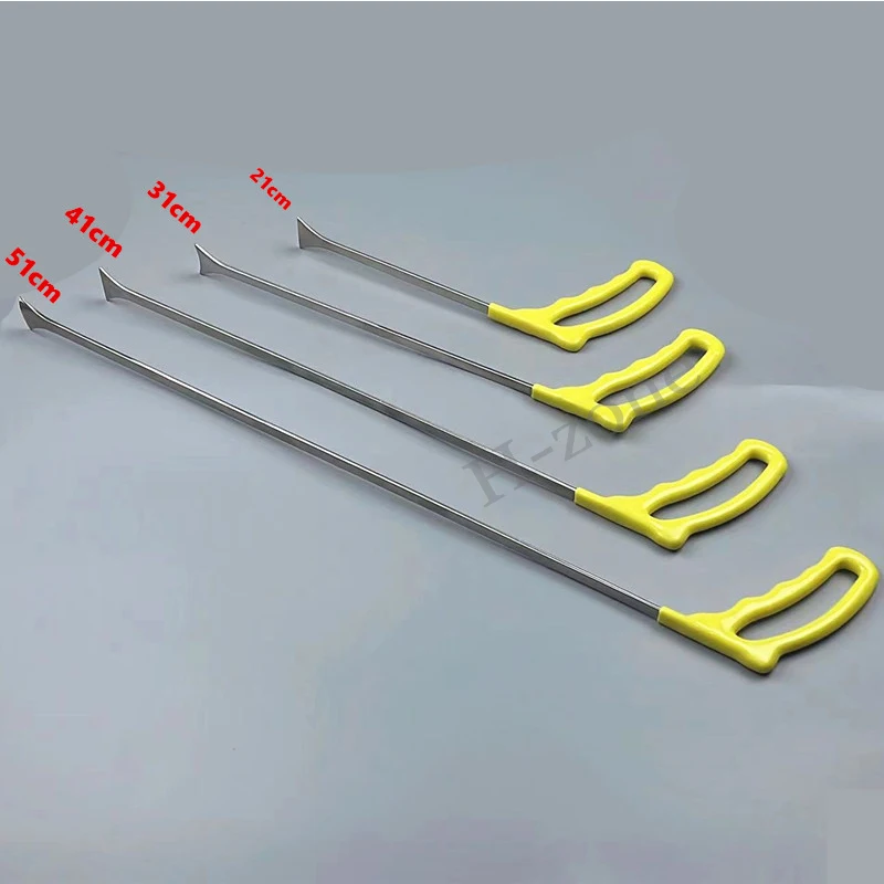 Car Paintless Dent Repair Tools Crowbar Bar Push Rod Hooks Automotive Hand Tool Silver Universal Fitment 21cm/31cm/41cm/51cm