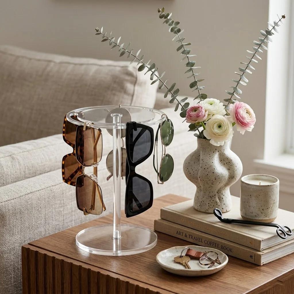 Modern Acrylic Sunglasses Display and Storage Rack