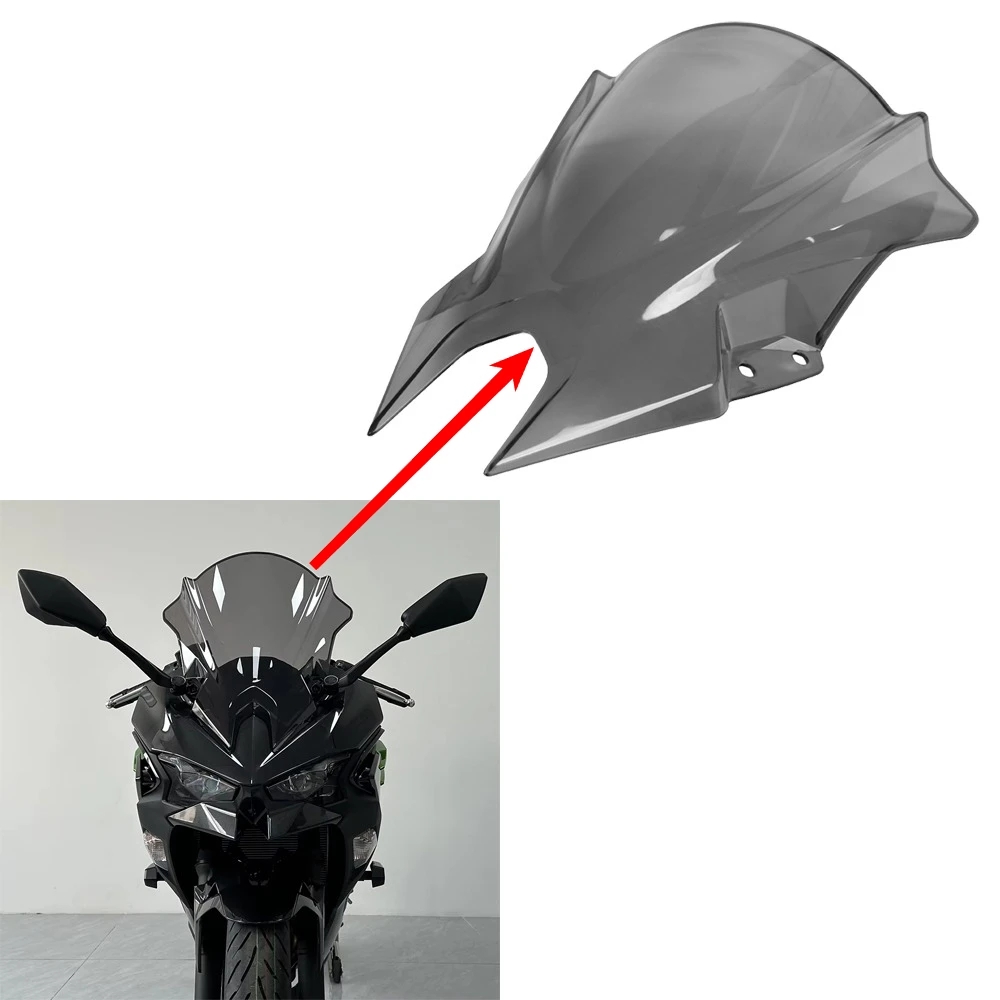 Wind Deflector Accessories For Kawasaki NINJA500 SE NINJA 500 2024 2025 2026 Double Bubble Windscreen Windshield Fairing Screen