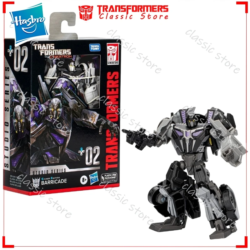 Auf Lager Classic Transformers Toys Gamer Edition Deluxe Class WFC SS-GE-02 Barricade Cybertron Autobots Actionfiguren Geschenke