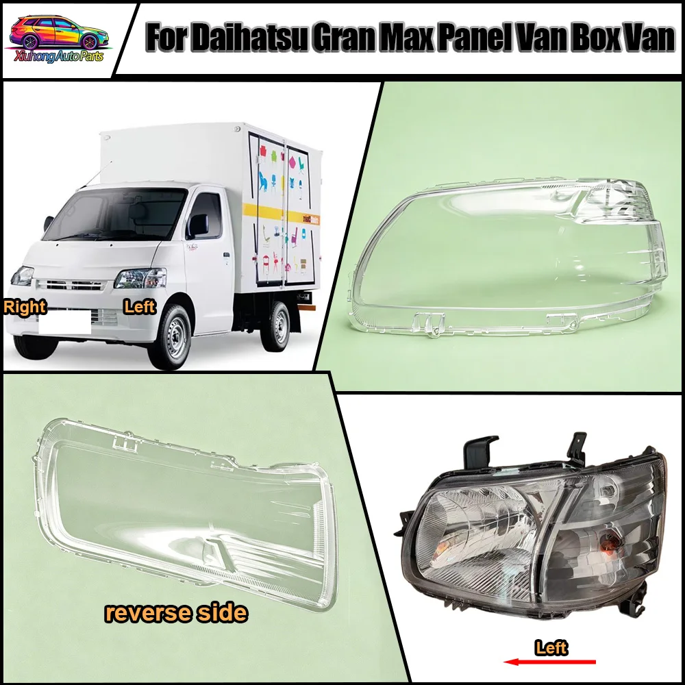 Headlamp Transparent Shell Lampshade For Daihatsu Gran Max Panel Van Box Van Lamp Shade Front Headlight Cover Lens Plexiglass