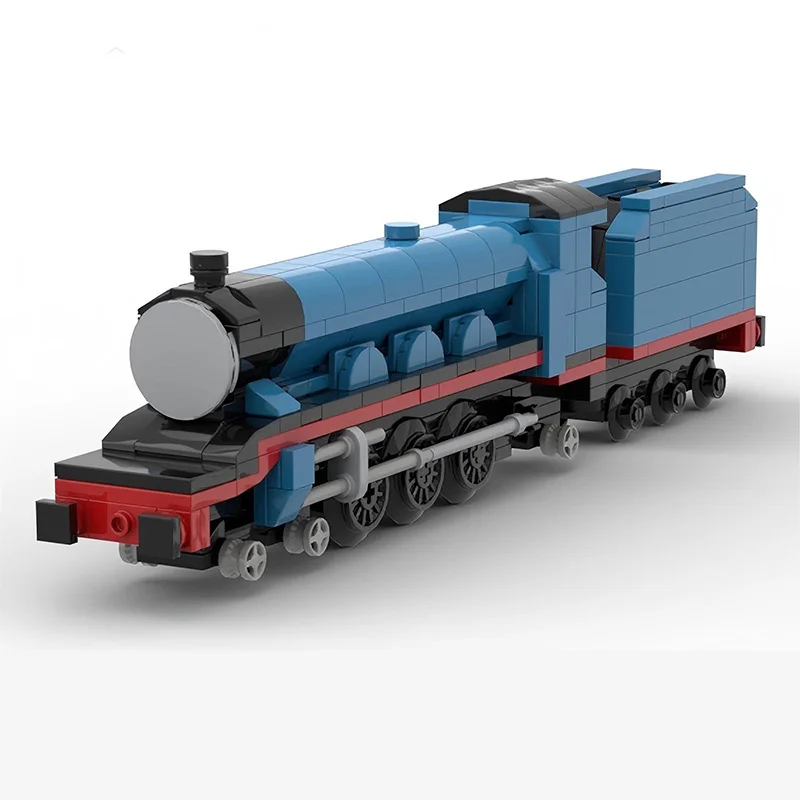 Creative Cartoon Cute Train MOC Building Block Set Railway Mutant Small Train Robot Model Assembly Toy Children's Birthday Gift