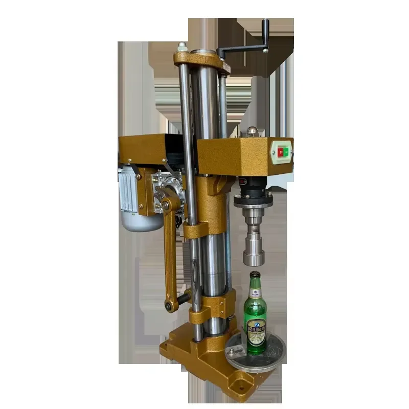 Semi-auto Handle Glass Beer Bottle Crown Cap Pressing Sealing Capping Machinery