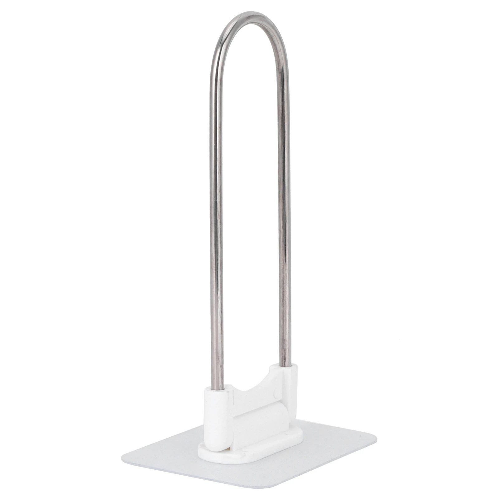 Clothes Hanger Holder Clothes Hanger Organizer Stainless Steel U‑Shape Wall Storage Rack for Bathroom Balcony White