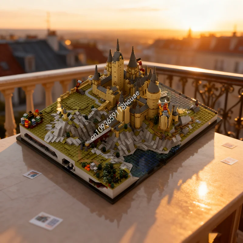 

4097 шт. MOC замок волшебника и территория Гарри Поттерная модель строительные игрушки блоки сборка DIY рождественские подарки идея дети день рождения