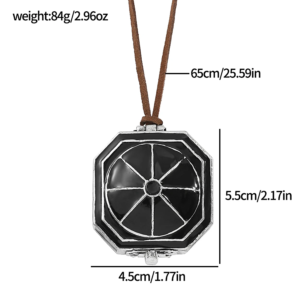 Retro Creative Compass Necklace Jack Sparrow Box Compass Neckchain For Friends Cosplay Party Jewelry Gifts