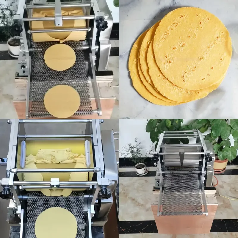 Commercial Automatic Electric Tortilla Making Machine for Mexican Style Cooked Tortillas Production Equipment