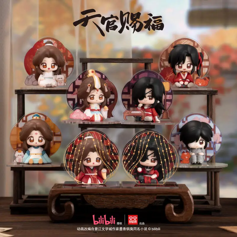 Official TGCF Tian Guan Ci Fu Hua Cheng Xie Lian Stuffed Doll Clothes Figurine Ornament Tabletop Statue Anime Figure Game Toy Ki