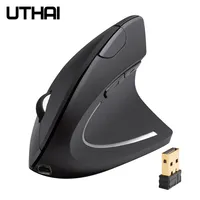 UTHAI The New 2020 Arc-Shaped Fifth-Generation Wireless Mouse 2.4G Optical Mouse Is Ergonomic, Suitable For PC And Laptop Mice