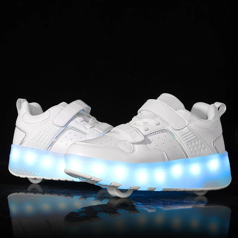 

Roller Sneakers for Kids (Students): 8-Wheel & 4-Wheel Invisible Roller Shoes, Boys' & Girls' Skates