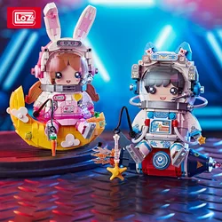 LOZ Lizhi 1753 Astronaut Children's Puzzle Toys Male and Female Rabbit Handmade Model Decoration Building Block Gift