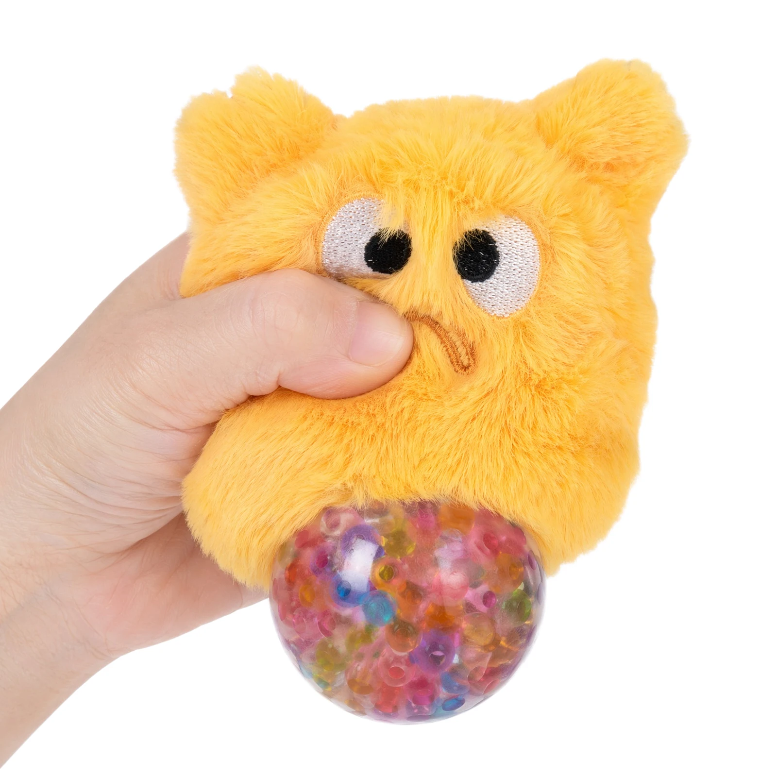 Small Monster Plush Squeeze Toy Reusable Grape Ball Decompression Toys Hand Pinching Plushie Stress Ball for Desktop Ornament