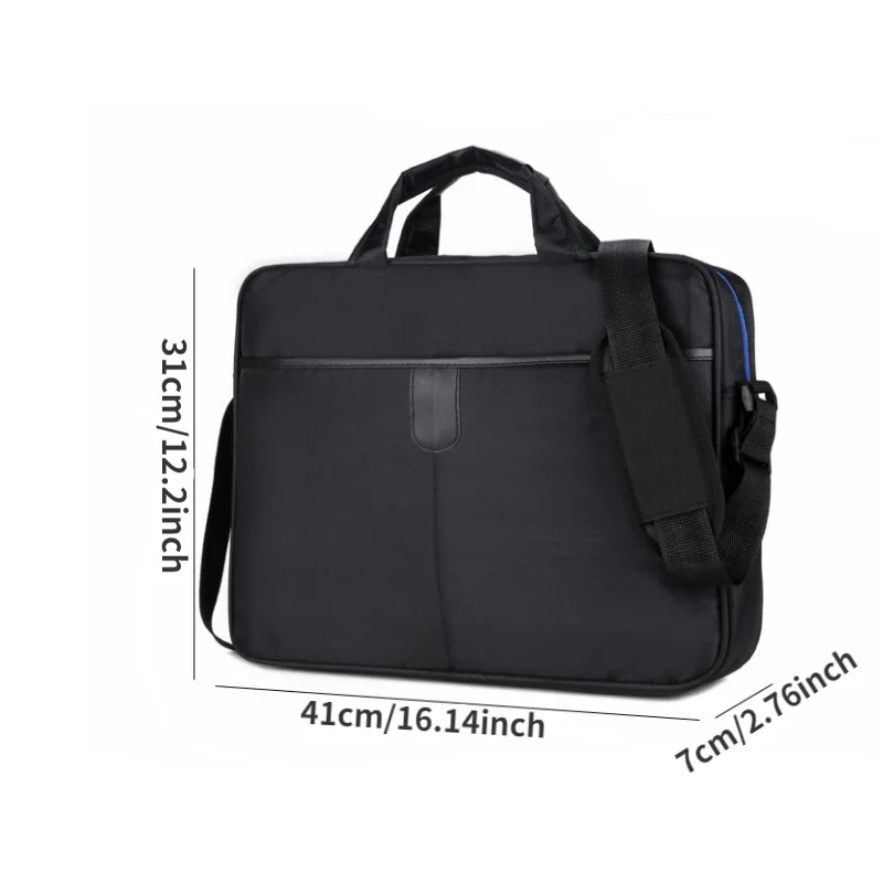 1Pc Portable Men Bag Business Nylon Computer Handbags Zipper Shoulder Laptop Bag