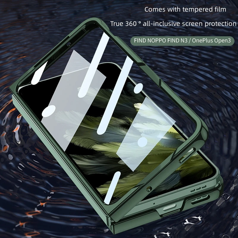 Applicable to OPPO Findn3 mobile phone case folding screen transparent PC electroplating case, OnePlus OPEN protective case